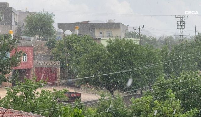 Mardin yaz mevsiminde kışı yaşadı