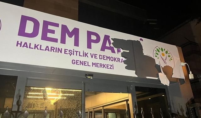 DEM Parti genel merkezine saldırıda 1 gözaltı