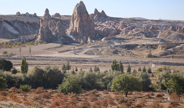 Kapadokya'da sonbahar manzarası