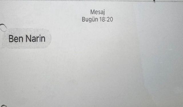 Diyarbakır’daki dosyaya, “Ben Narin” mesajı da girdi