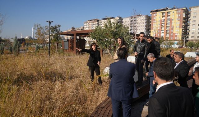 Diyarbakır Eş Başkanı Bucak, belediyeye devredilen Millet Bahçesi’ni inceledi