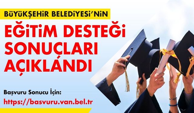 Büyükşehir’in eğitim desteği sonuçları açıklandı