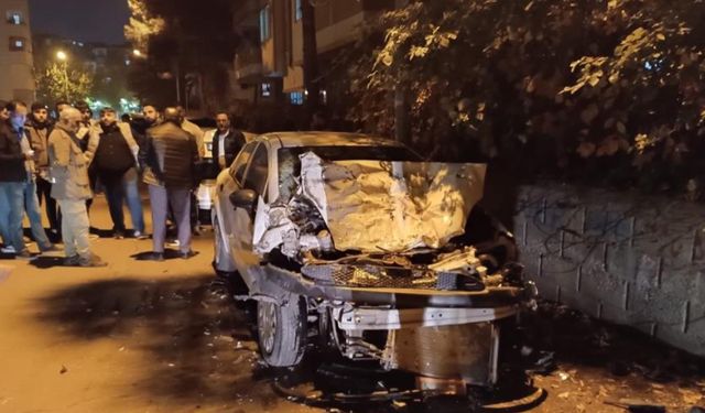 Otomobil önce motosiklete ardından araçlara çarptı: 2 yaralı