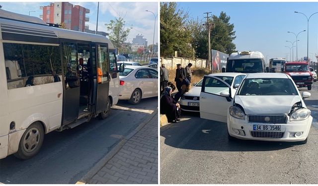 Adıyaman'da zincirleme kaza: 4 araç bir birine girdi