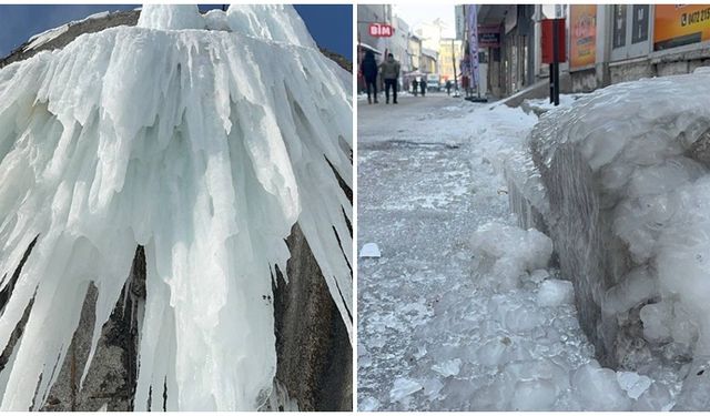 Ağrı’da dondurucu soğuklar