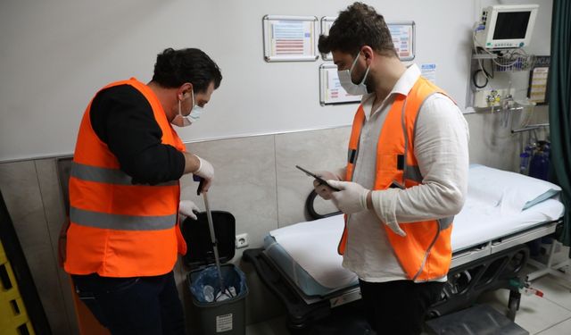 Diyarbakır hastanelerde evsel atık denetimi