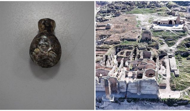 Hasankeyf’te 1600 yıllık gözyaşı şişesi bulundu