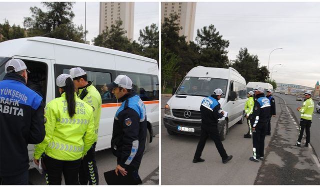 Şanlıurfa’da servis araçlarına denetim