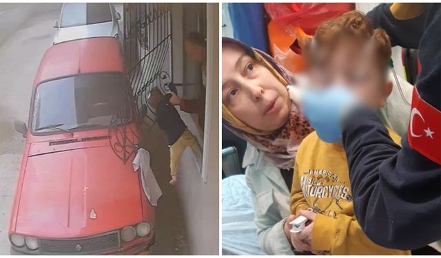 Yangından kurtarılan çocuklar korumaya alındı