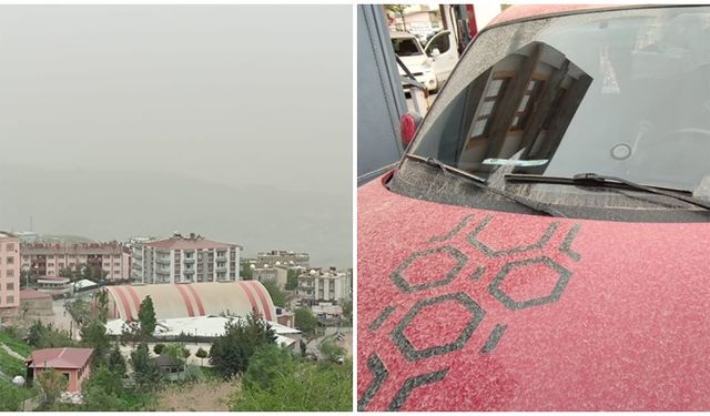 Şırnak'ta toz taşınımı