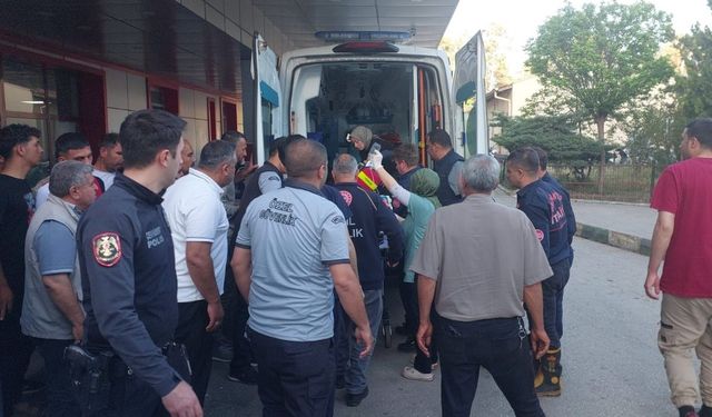 Sulama kanalı düştü, annesi kurtardı