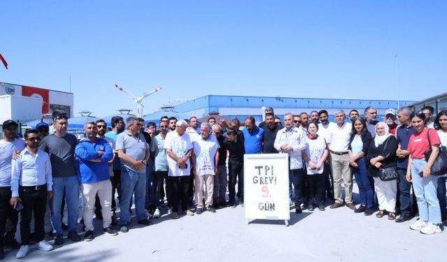DEM Parti grevdeki işçileri ziyaret etti