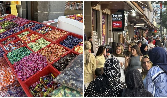 Diyarbakır'da bayram şekerleri tezgahta