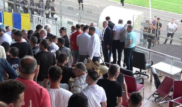 Lig Play-off maçında olaylar çıktı