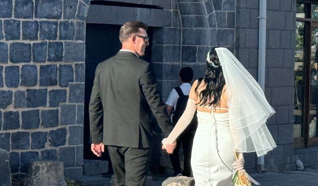 Diyarbakır gelin ve damat plato oldu