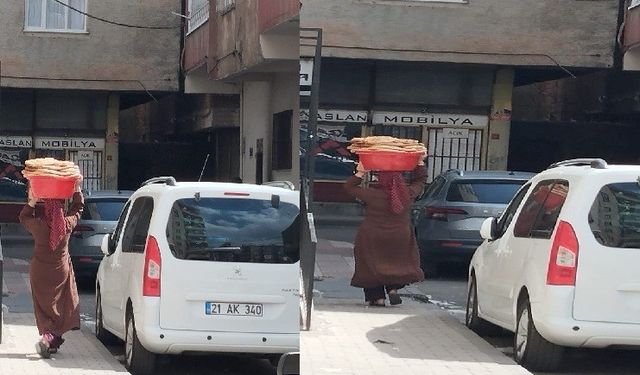 Diyarbakır sokaklarında geleneksel ekmek yapımı kültürü