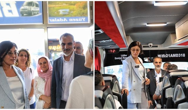 Kayapınar Eş Başkanlarından bayram öncesi Otogar ziyareti
