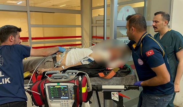 Bariyerlere çarpan motosiklette 1 ağır yaralı