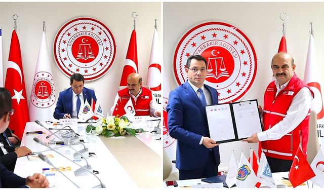 Diyarbakır Cumhuriyet Başsavcılığı ile Türk Kızılay'ı arasında işbirliği protokolü