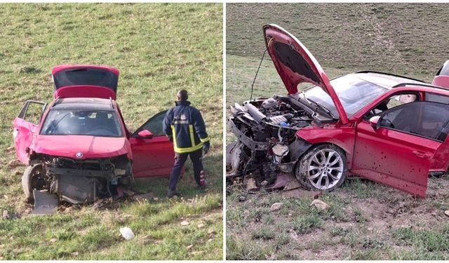 Van'da otomobil 50 metrelik uçuruma yuvarlandı