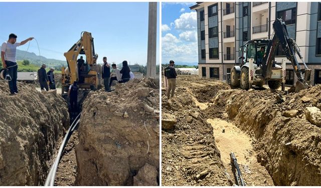 DİSKİ, Lice’de 138 dairenin su ve kanal altyapısını 2 günde tamamladı
