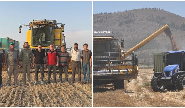 Gaziantep’te buğday hasadı sürüyor