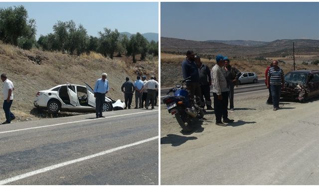 Otomobiller çarpıştı: 8 yaralı