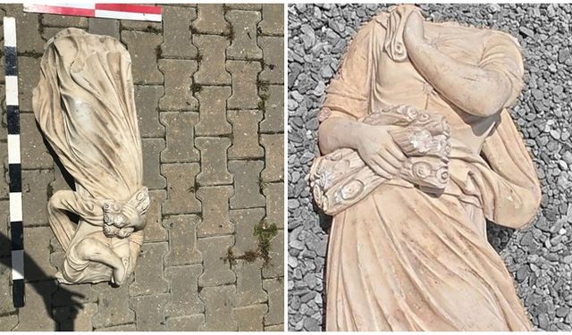 Başsız heykel operasyonunda 3 gözaltı