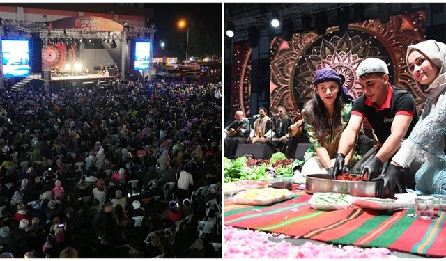Urfa'nın siyah gülü ile Isparta'nın pembe gülü buluştu