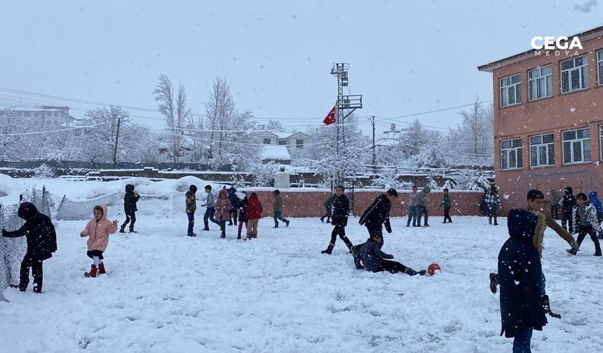Bingöl’de kar yağışı, okullar tatil edildi