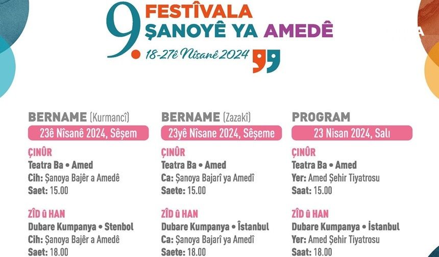 Diyarbakır’da tiyatro festivali başlıyor