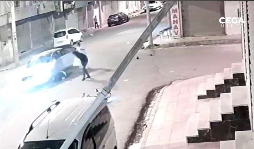Mardin’deki kaza güvenlik kamerasında