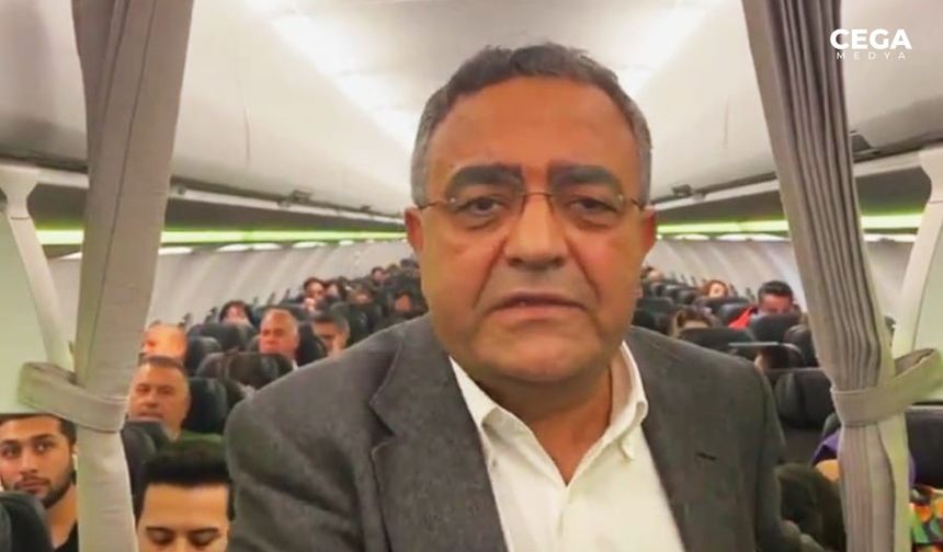 Diyarbakır milletvekili havadaki uçaktan tepki gösterdi
