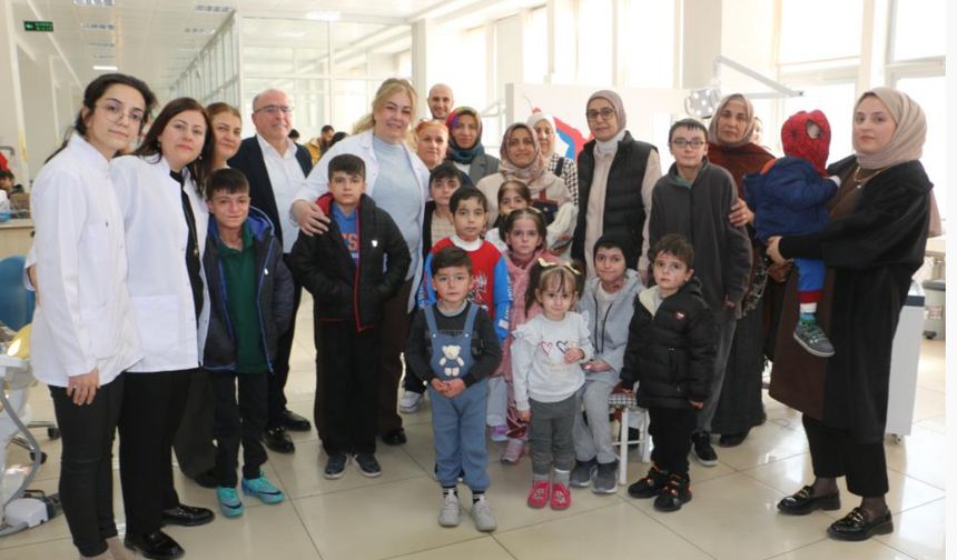 Diyarbakır’da 18 kelebek hastası çocuğa diş tedavisi yapıldı