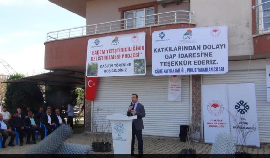 Çiftçiye 17 bin fıstık fidan dağıtıldı