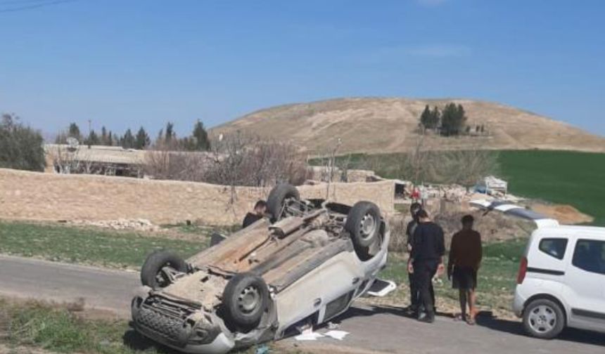 Kontrolden çıkan araç takla attı: 2 yaralı