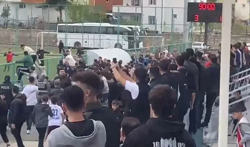 Siirt’te bölgesel amatör maç sonrası  kavga