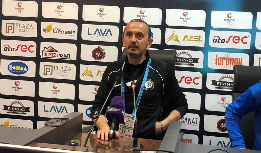 Çorum FK Teknik Direktörü Tuncay Şanlı, Amedspor taraftarına teşekkür etti