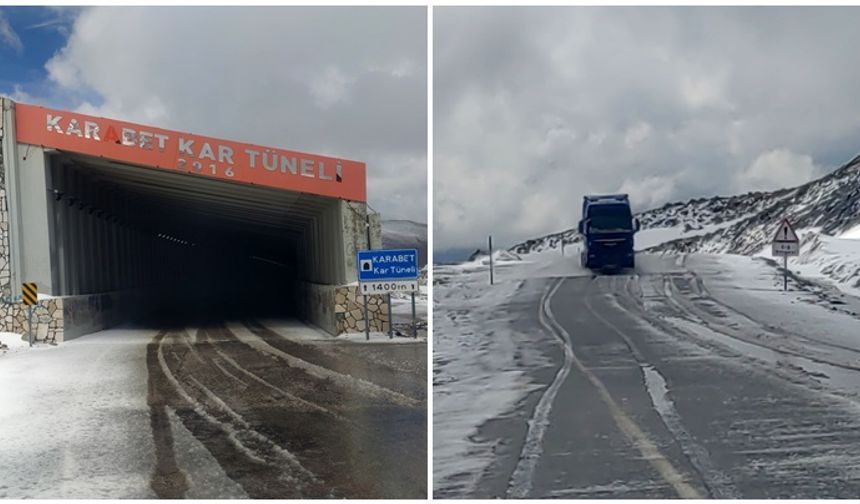 Bahçesaray yolunda Mayıs karı