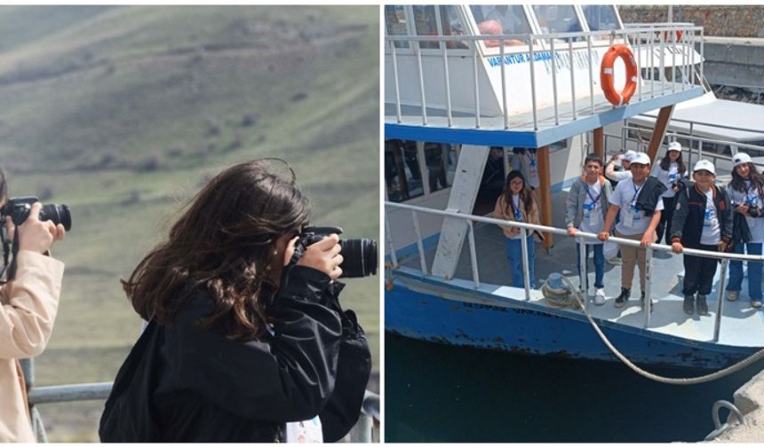 Çocuklar Van’ı fotoğraflıyor