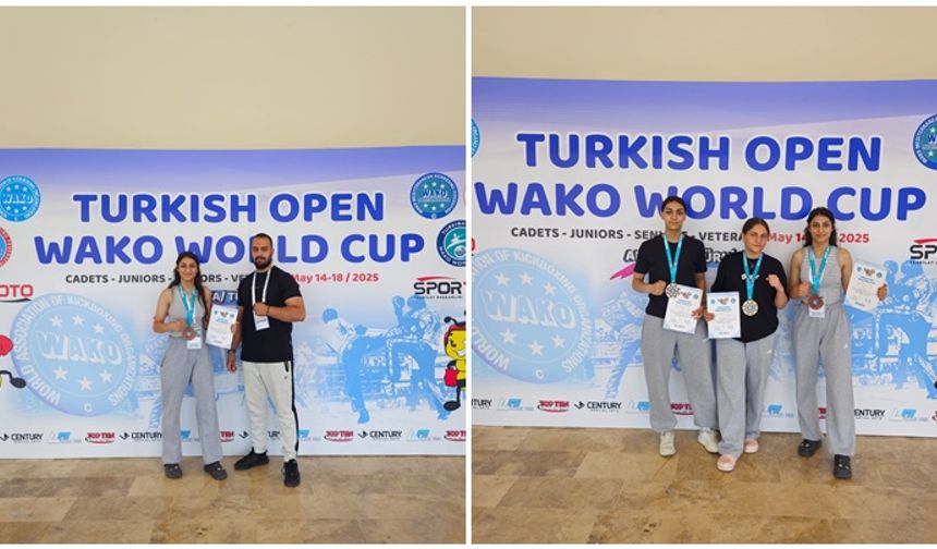 Elazığlı sporcular madalyaları topladı