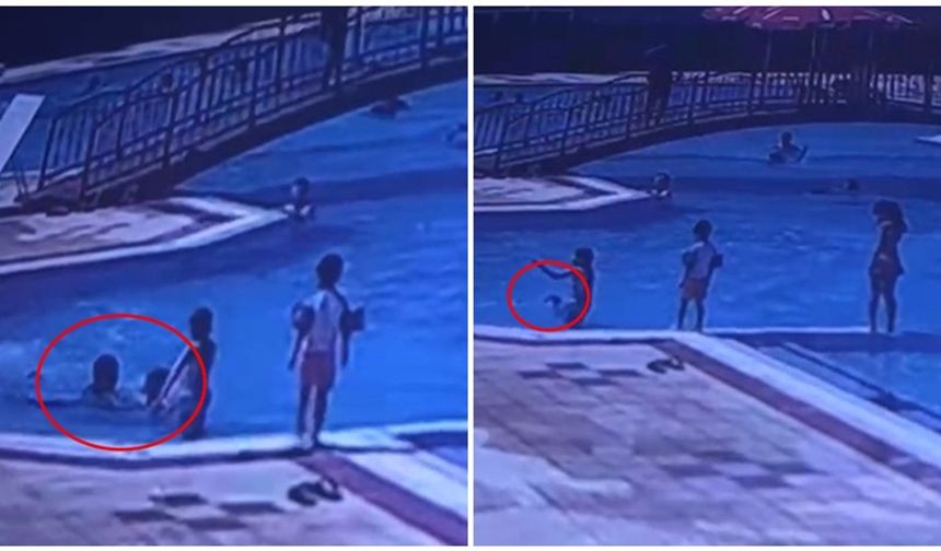 Boğulma tehlikesi geçiren çocuğu cankurtaran kurtarma