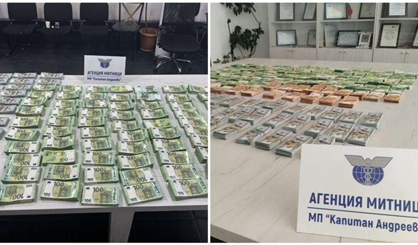 900 bin euro ve 500 bin doları gümrükte yakalattı