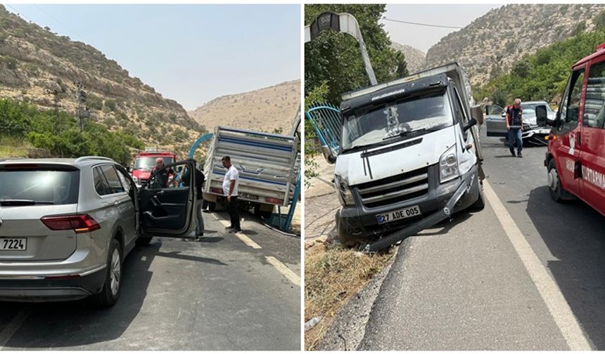 Mardin Nusaybin'de kaza: 6 yaralı