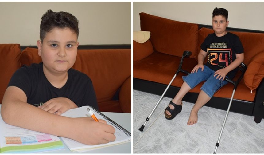 Kanser hastası Muhammed bursluluk sınavını yüksek puanla kazandı
