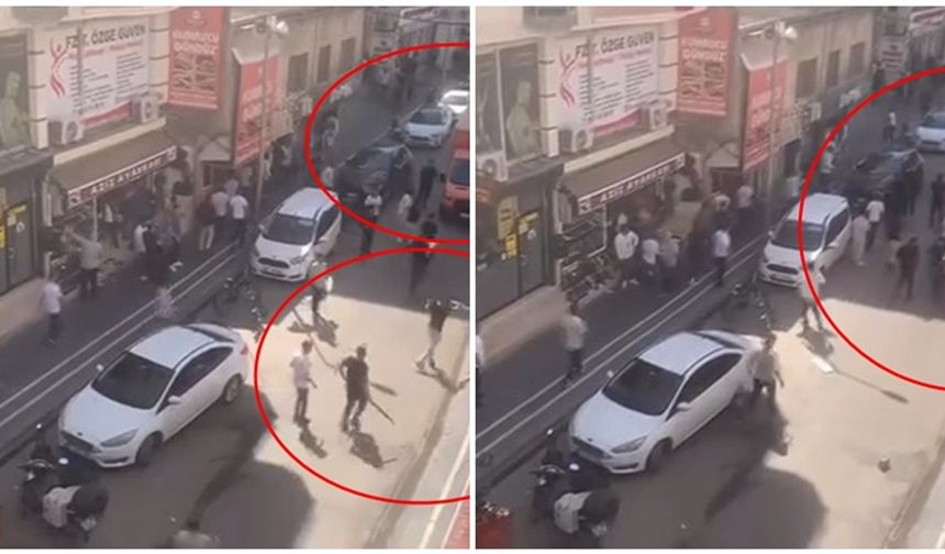 Şırnak’ta taşlı ve sopalı kavga kamerada