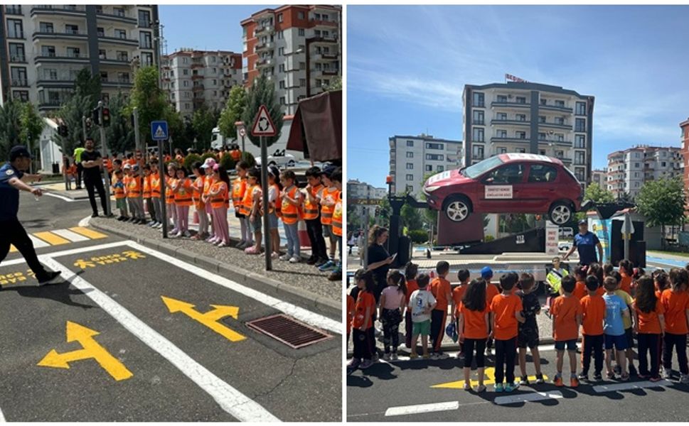 Diyarbakır’da 5 günde bin 43 öğrenciye trafik eğitimi